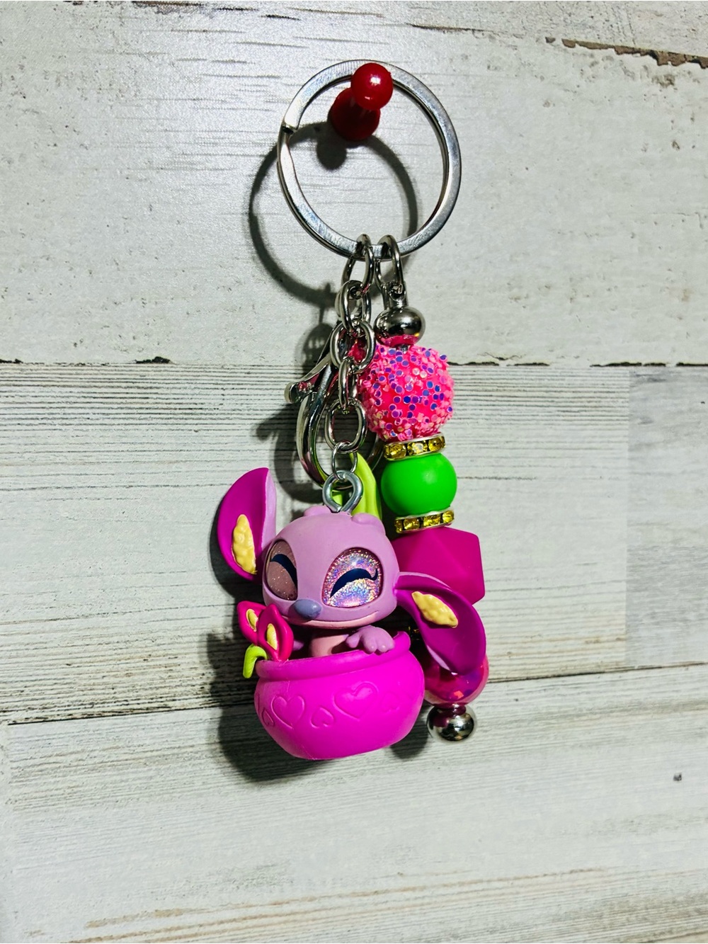 Disney Doorable  Pink and Green Cute Character Keychain